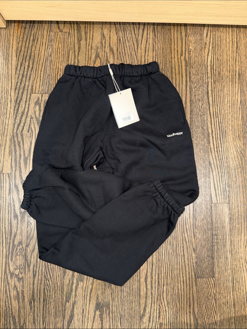 Madhappy Black Track Joggers with Logo